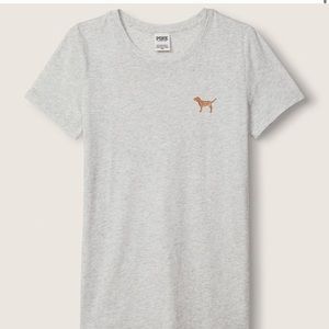 Brand New PINK Everyday Tee XL Heather Grey